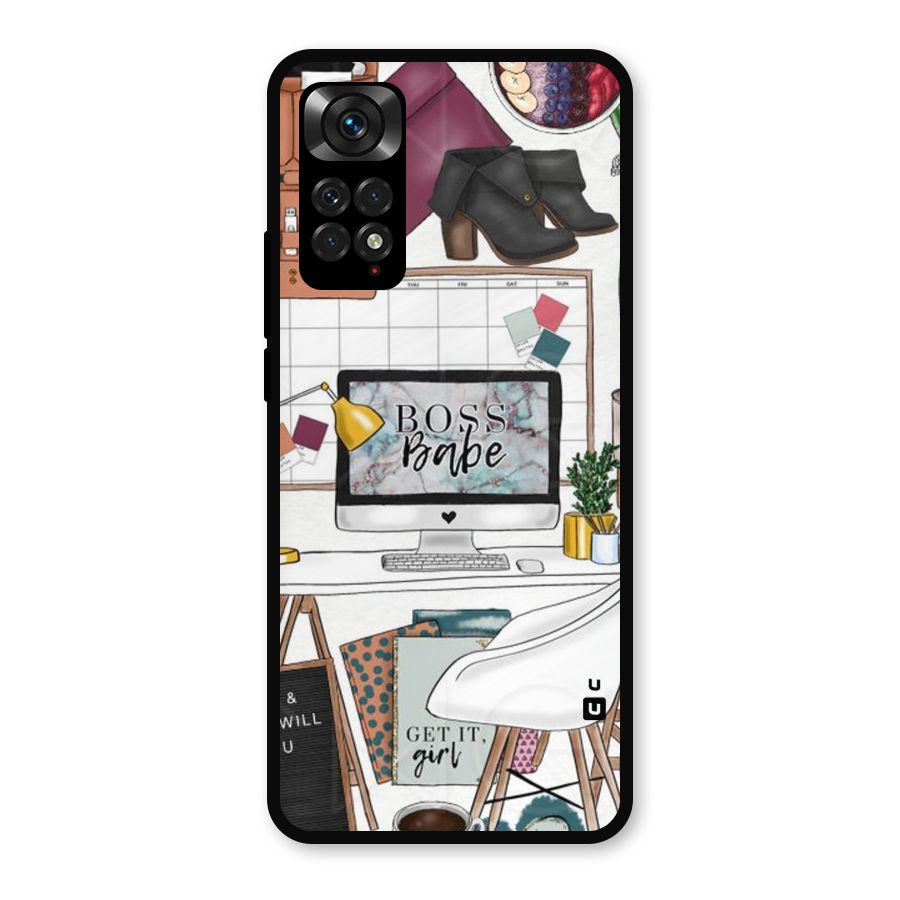 Boss Babe Metal Back Case for Redmi Note 11s