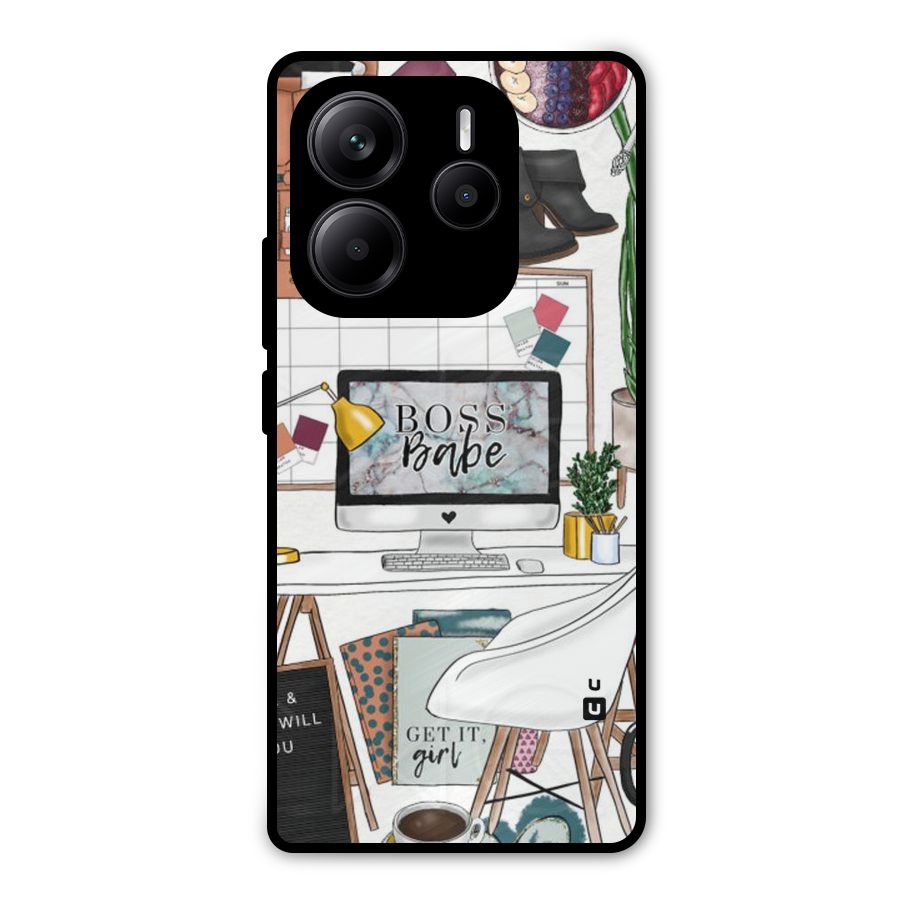 Boss Babe Metal Back Case for Redmi Note 14 5G