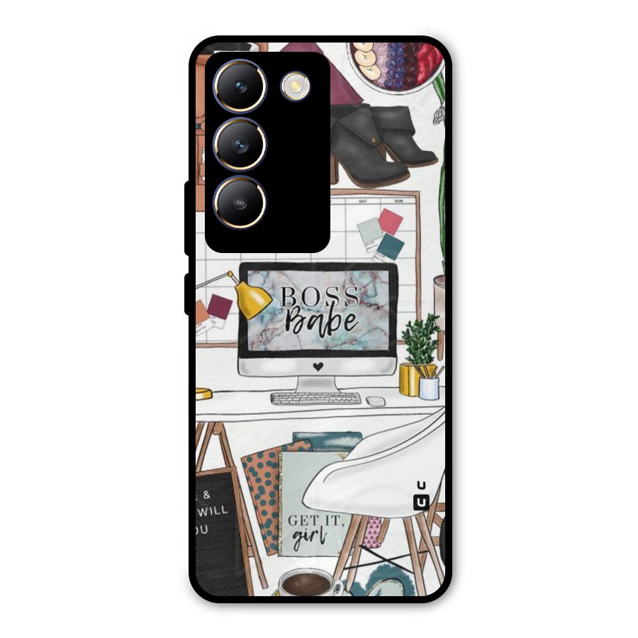Boss Babe Metal Back Case for Vivo T3 5G