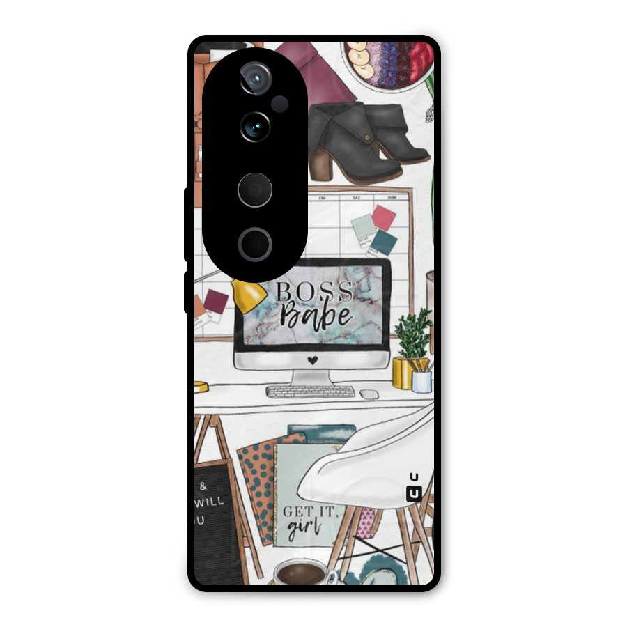 Boss Babe Metal Back Case for Vivo T3 Ultra