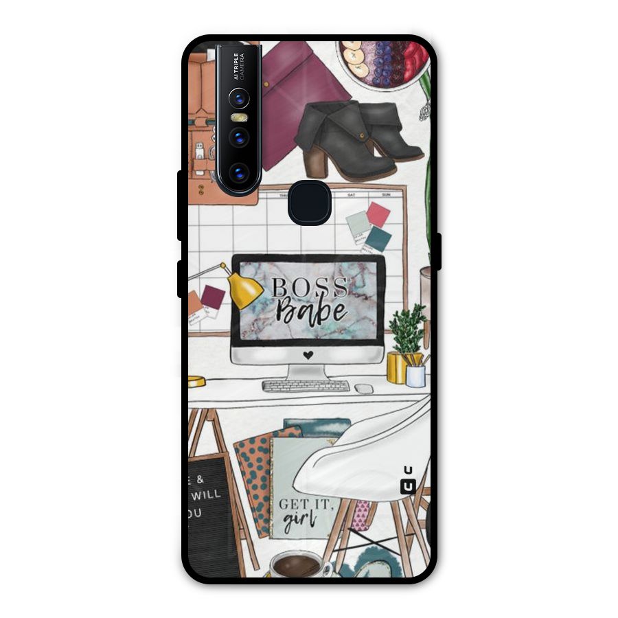Boss Babe Metal Back Case for Vivo V15