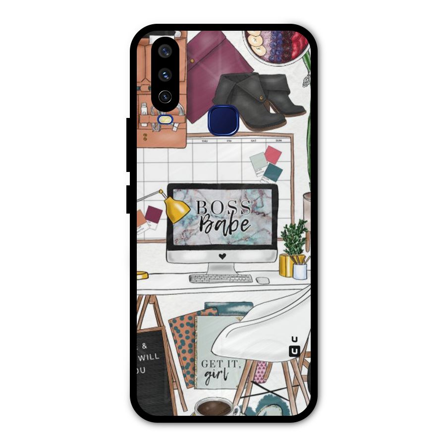 Boss Babe Metal Back Case for Vivo V17