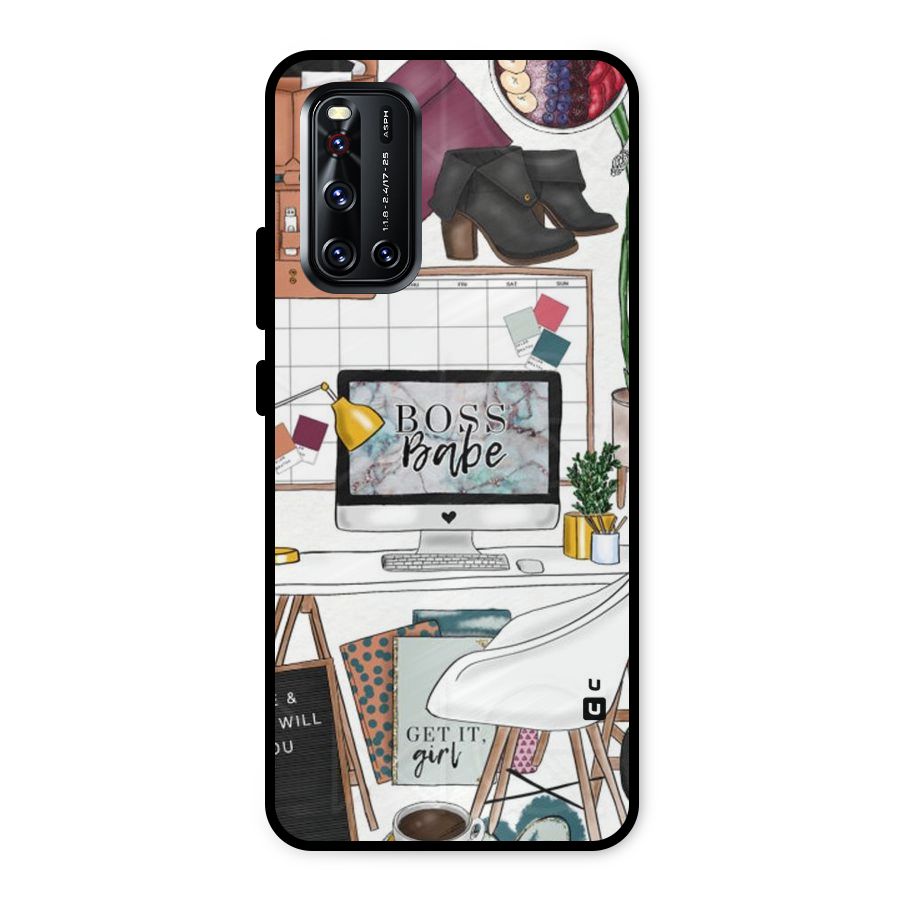 Boss Babe Metal Back Case for Vivo V19