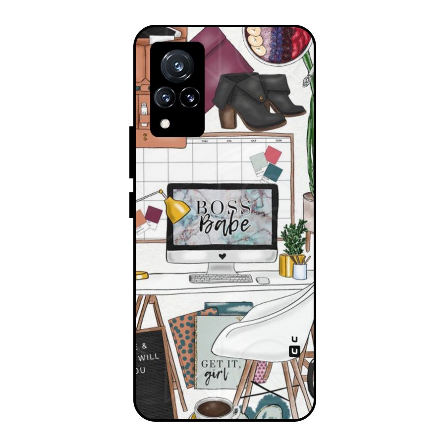 Boss Babe Metal Back Case for Vivo V21 5G