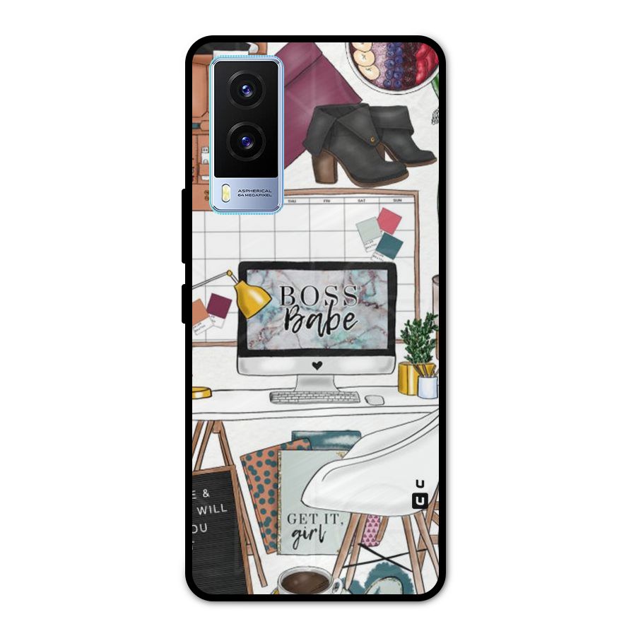 Boss Babe Metal Back Case for Vivo V21e 5G