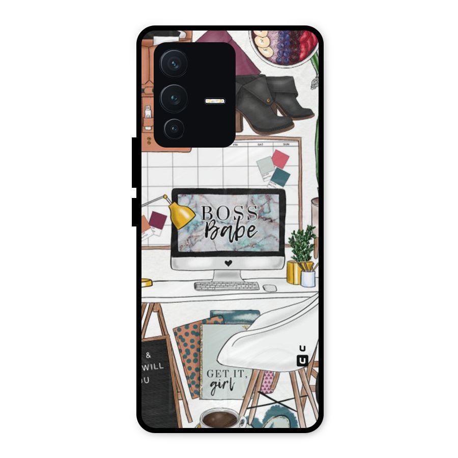 Boss Babe Metal Back Case for Vivo V23 5G
