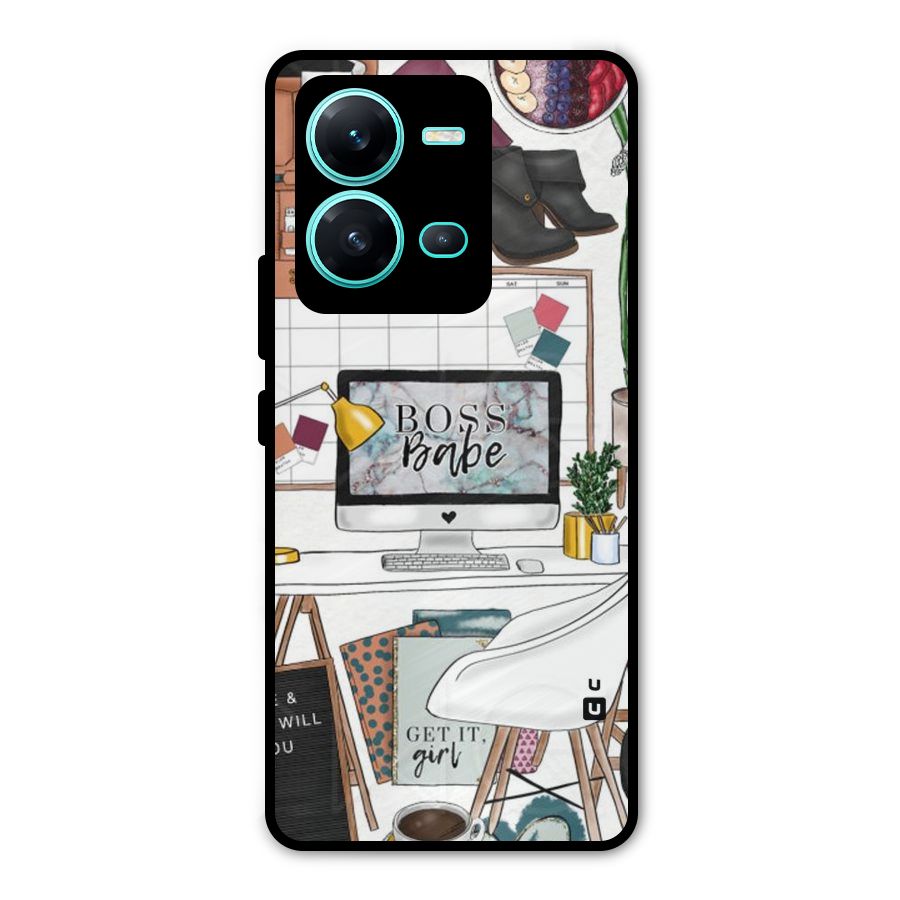 Boss Babe Metal Back Case for Vivo V25