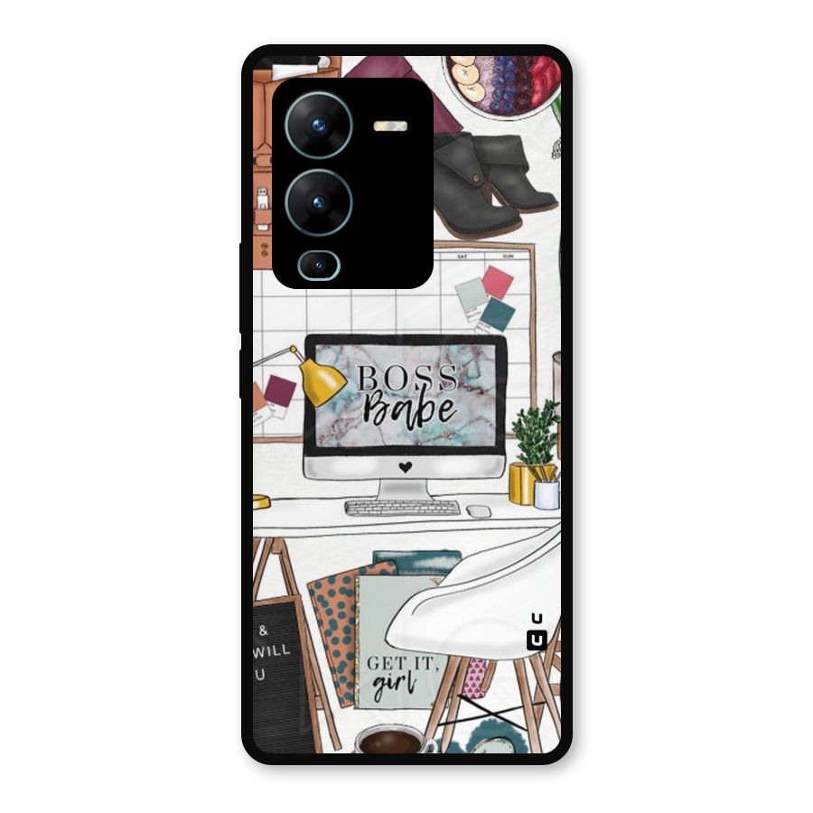 Boss Babe Metal Back Case for Vivo V25 Pro