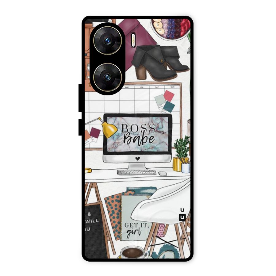 Boss Babe Metal Back Case for Vivo V29e