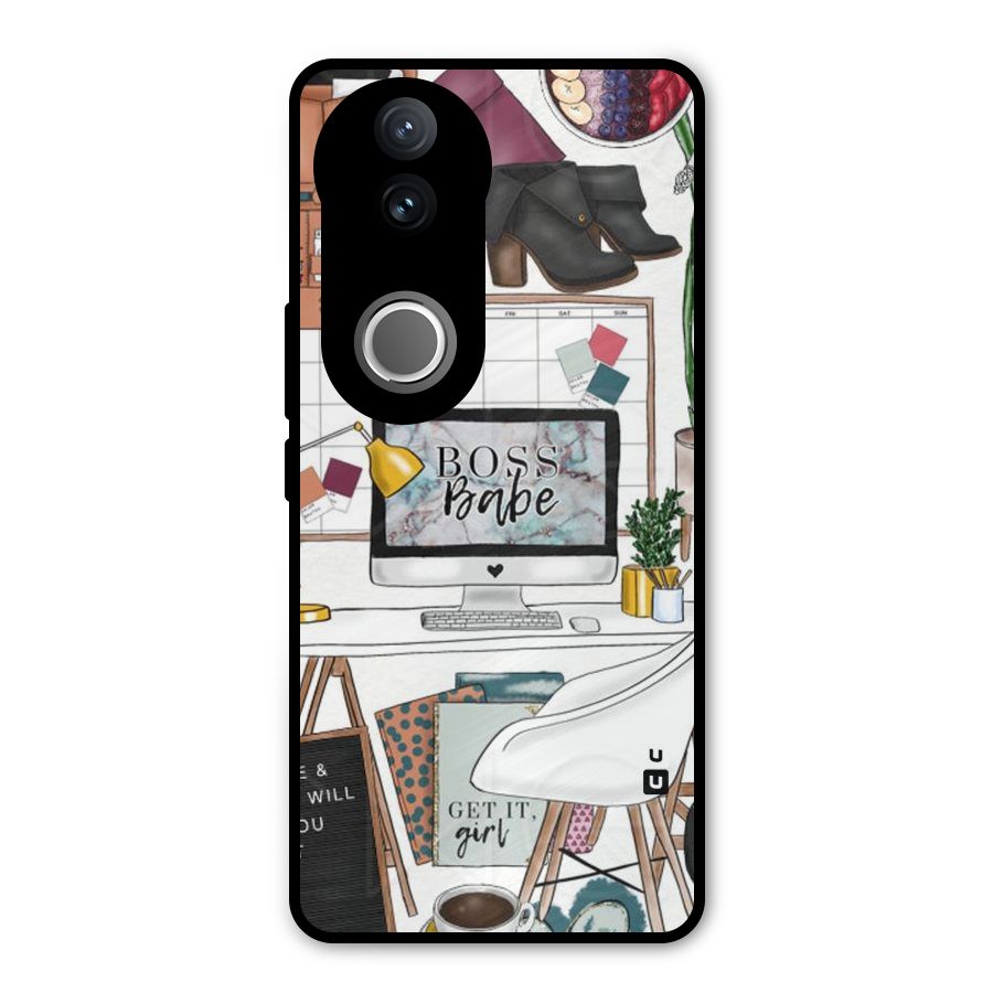 Boss Babe Metal Back Case for Vivo V50e