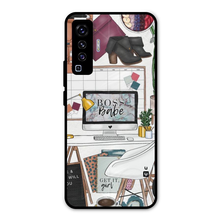 Boss Babe Metal Back Case for Vivo X50