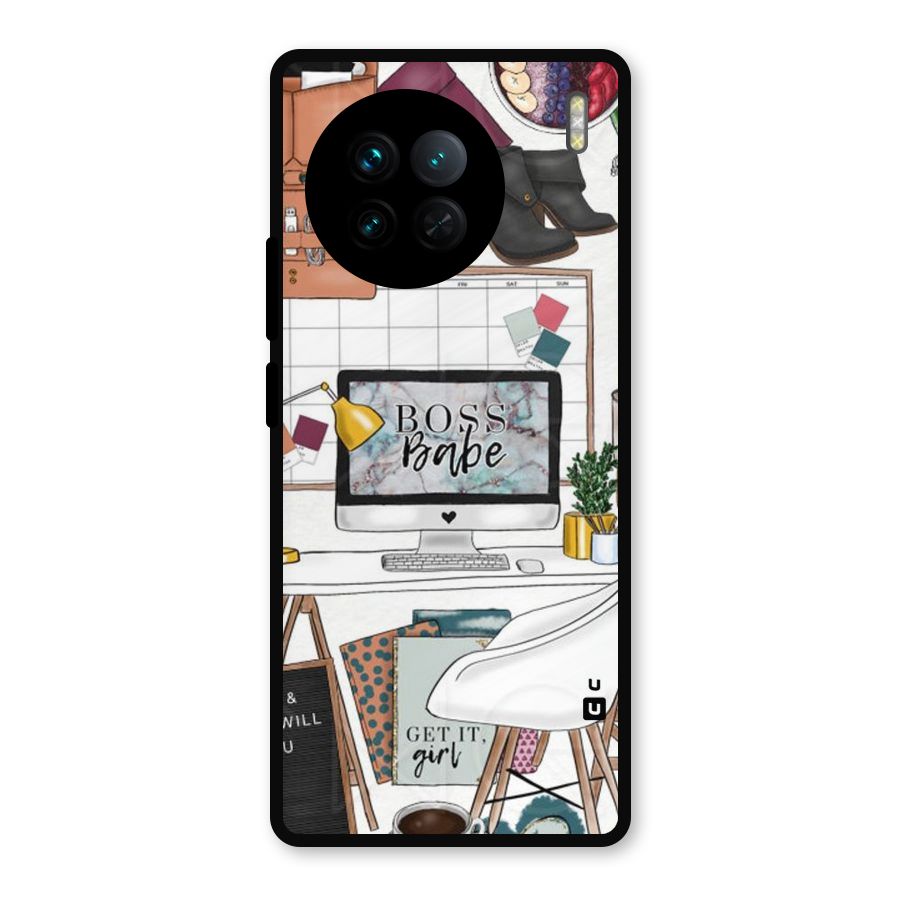 Boss Babe Metal Back Case for Vivo X90