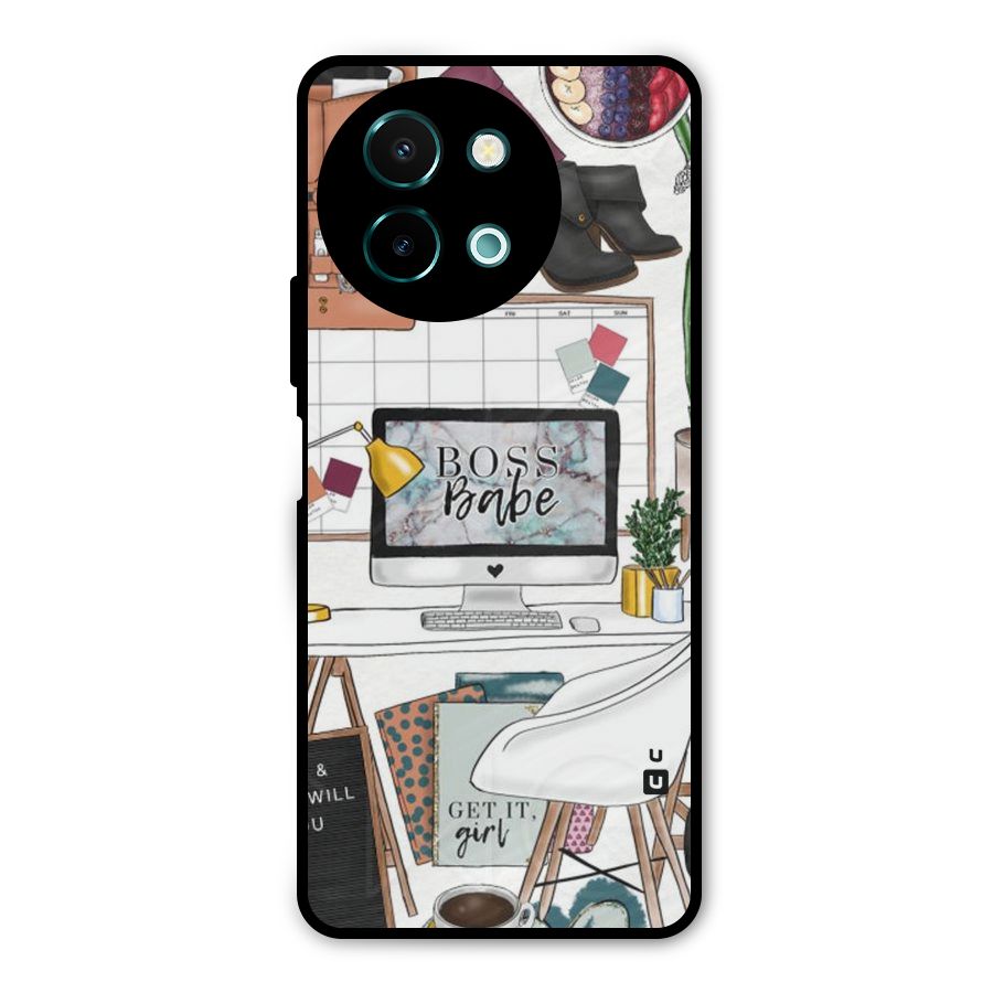 Boss Babe Metal Back Case for Vivo Y58