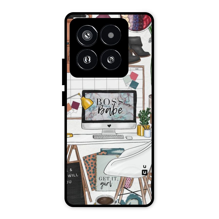 Boss Babe Metal Back Case for Xiaomi 14 Pro