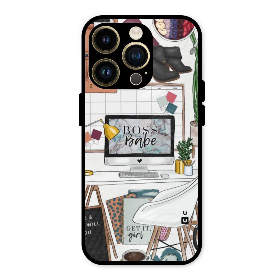 Boss Babe Metal Back Case for iPhone 14 Pro