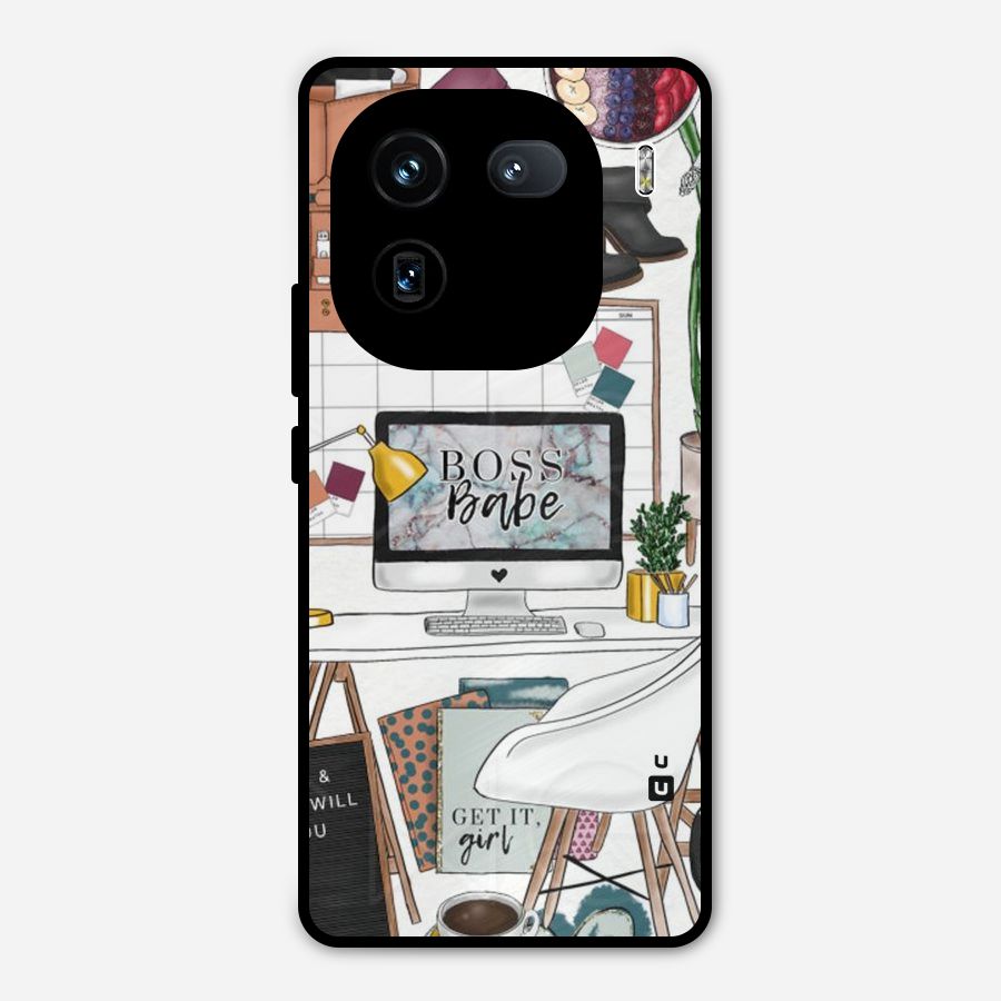 Boss Babe Metal Back Case for iQOO 12