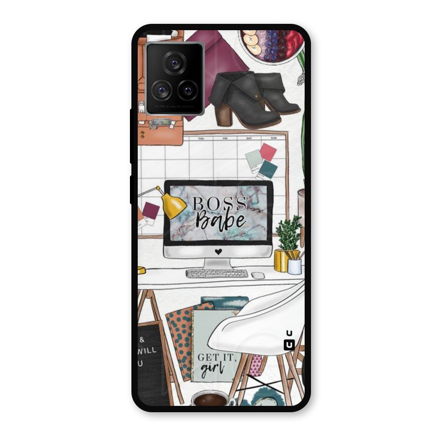 Boss Babe Metal Back Case for iQOO 7 Legend 5G