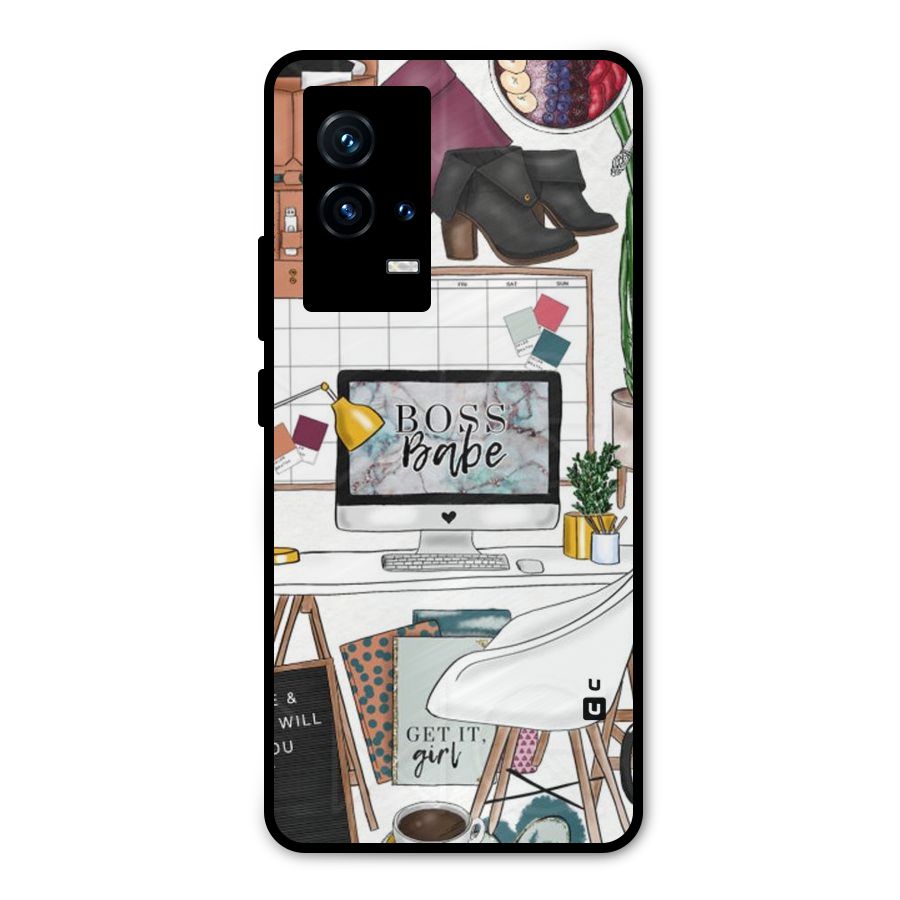 Boss Babe Metal Back Case for iQOO 9 5G