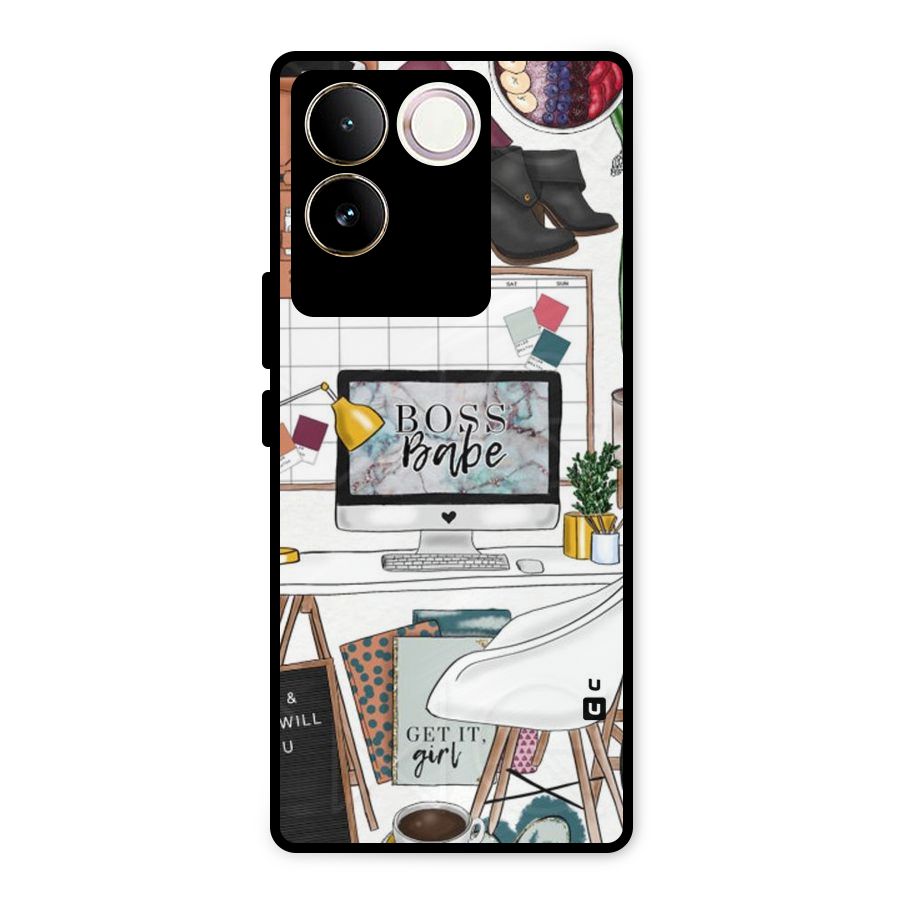 Boss Babe Metal Back Case for iQOO Z7 Pro