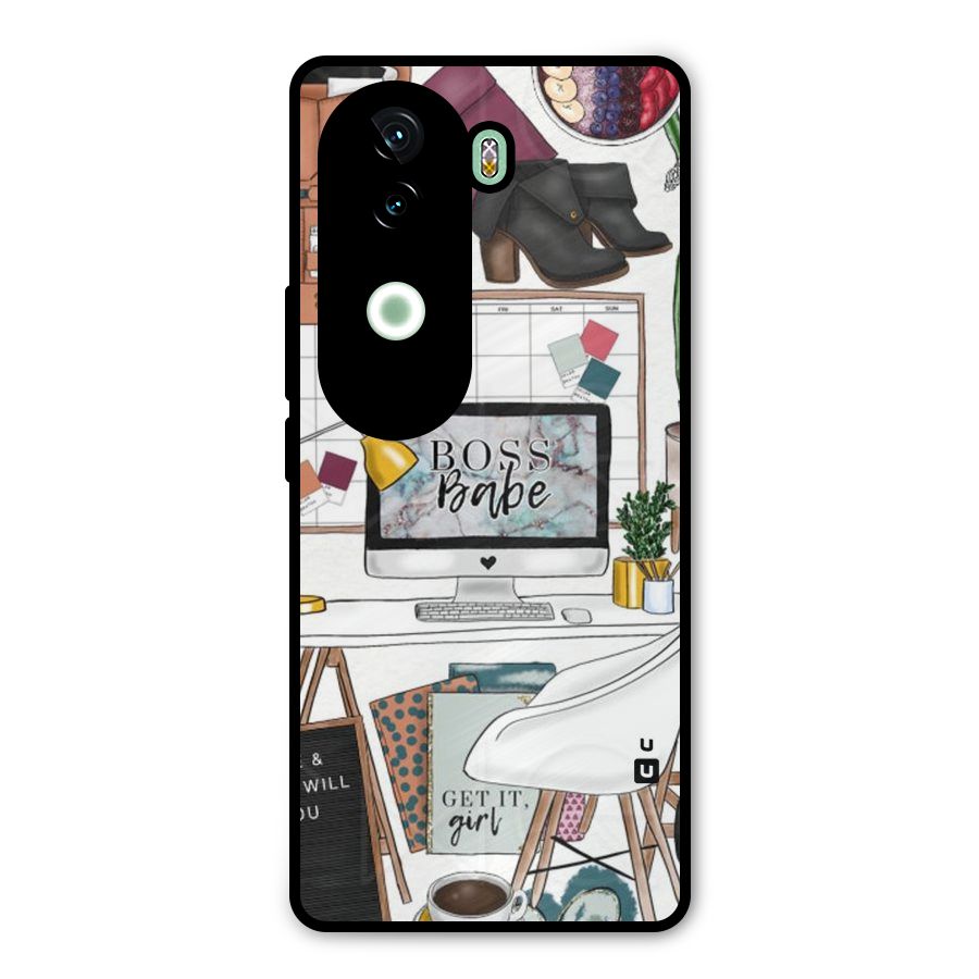 Boss Babe Metal Back Case for iQOO Z9s
