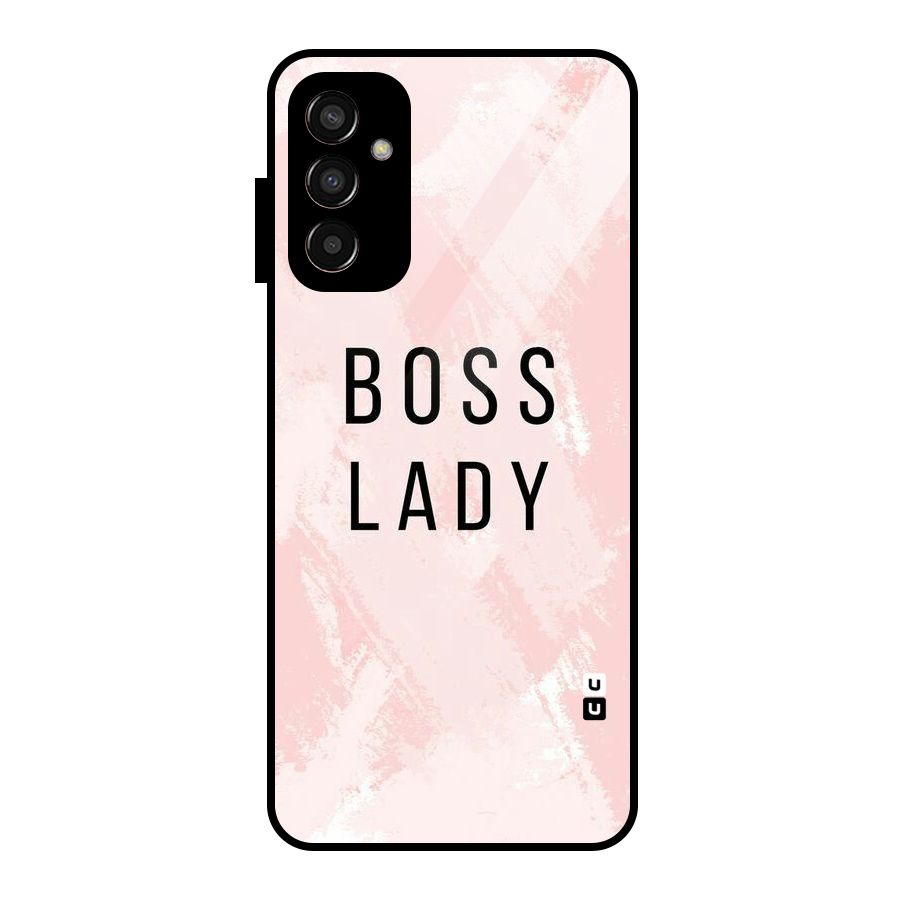 Boss Lady Pink Glass Back Case for Galaxy F13