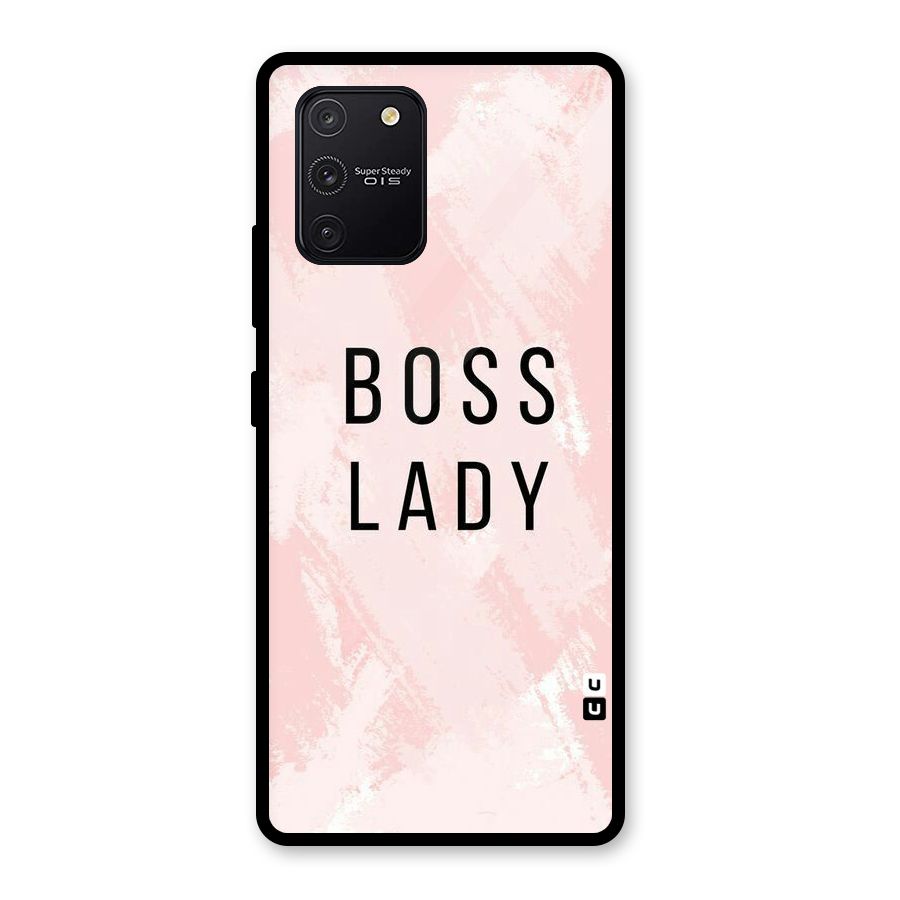 Boss Lady Pink Glass Back Case for Galaxy S10 Lite