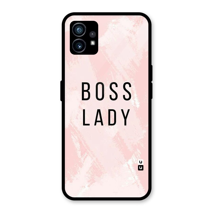 Boss Lady Pink Glass Back Case for Nothing Phone 1