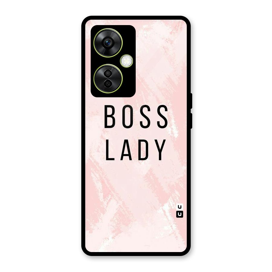 Boss Lady Pink Glass Back Case for OnePlus Nord CE 3 Lite