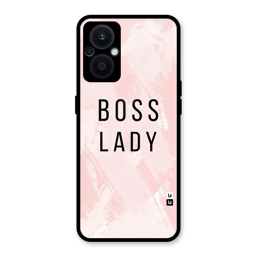 Boss Lady Pink Glass Back Case for Oppo F21s Pro 5G