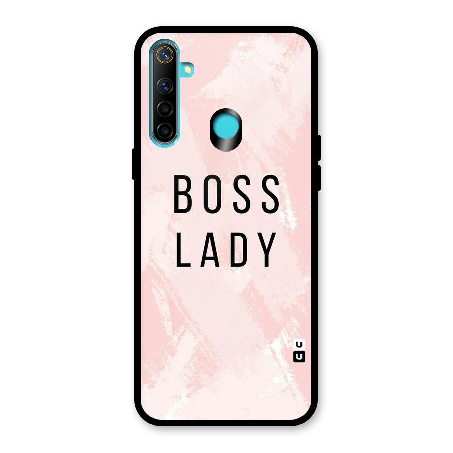 Boss Lady Pink Glass Back Case for Realme 5