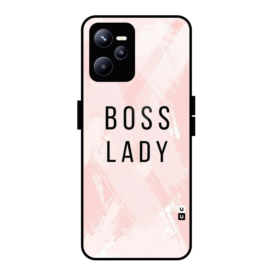 Boss Lady Pink Glass Back Case for Realme C35