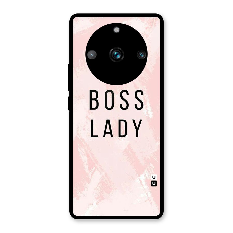 Boss Lady Pink Glass Back Case for Realme Narzo 60 Pro