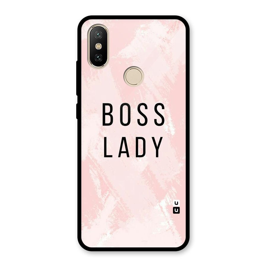 Boss Lady Pink Glass Back Case for Redmi A2