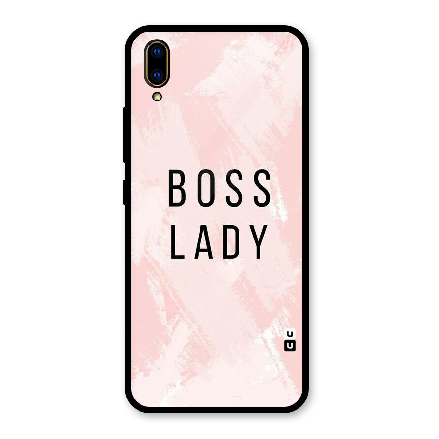Boss Lady Pink Glass Back Case for Vivo V11 Pro