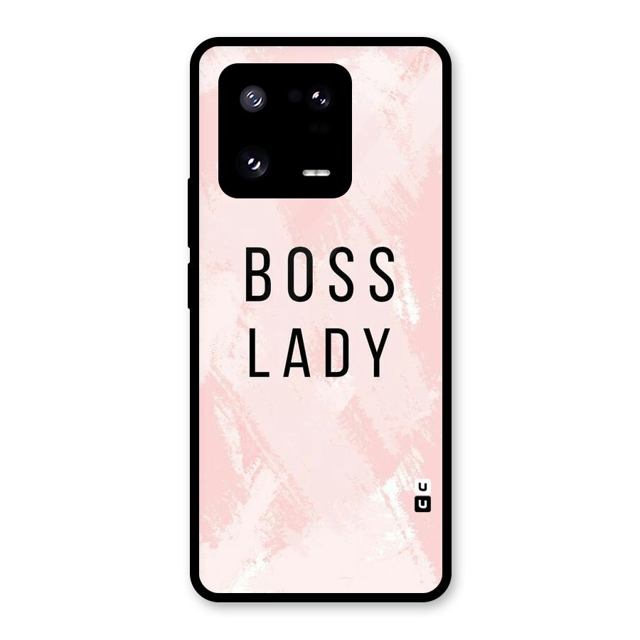 Boss Lady Pink Glass Back Case for Xiaomi 13 Pro