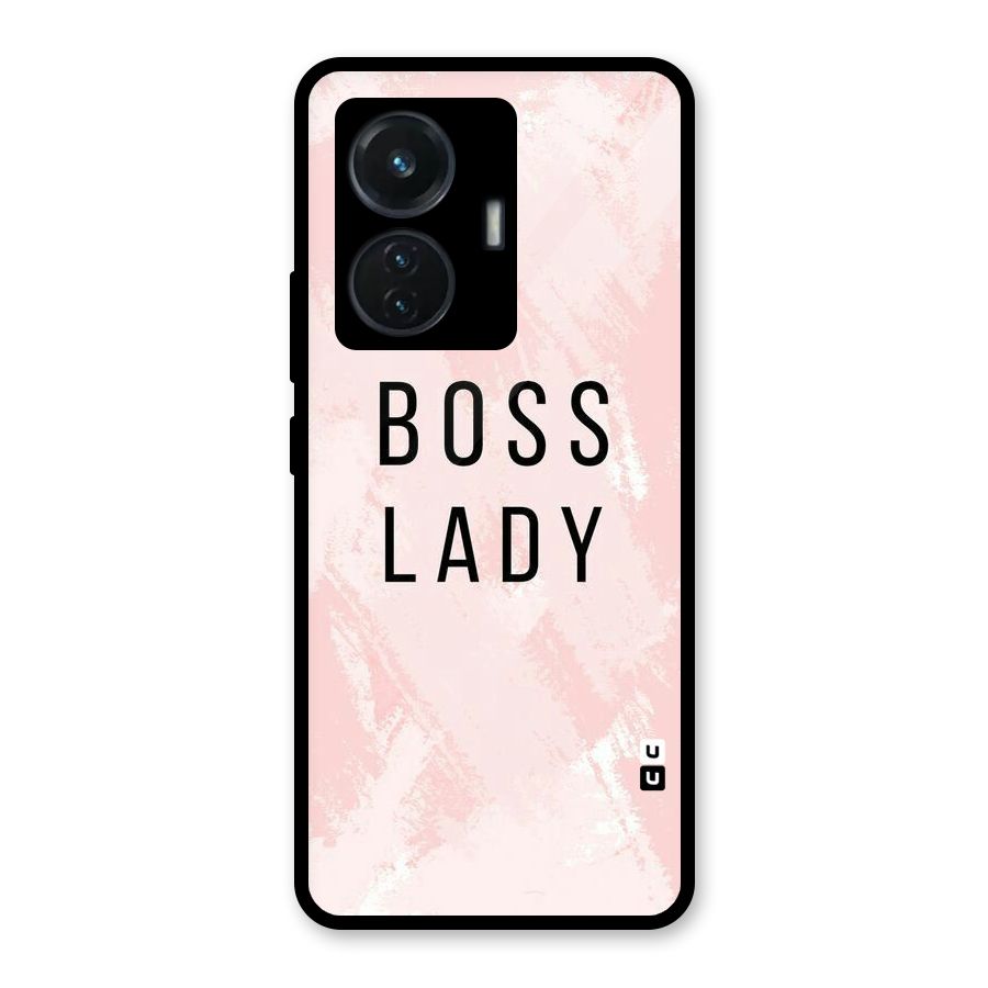 Boss Lady Pink Glass Back Case for iQOO Z6 44W