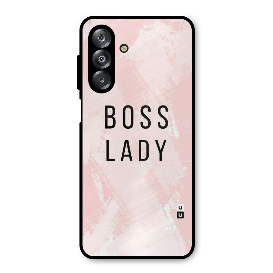 Boss Lady Pink Metal Back Case for Galaxy A26