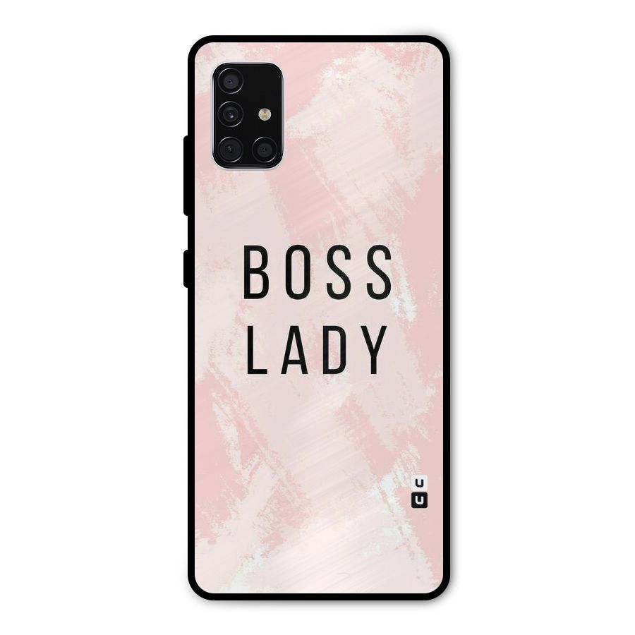 Boss Lady Pink Metal Back Case for Galaxy A51