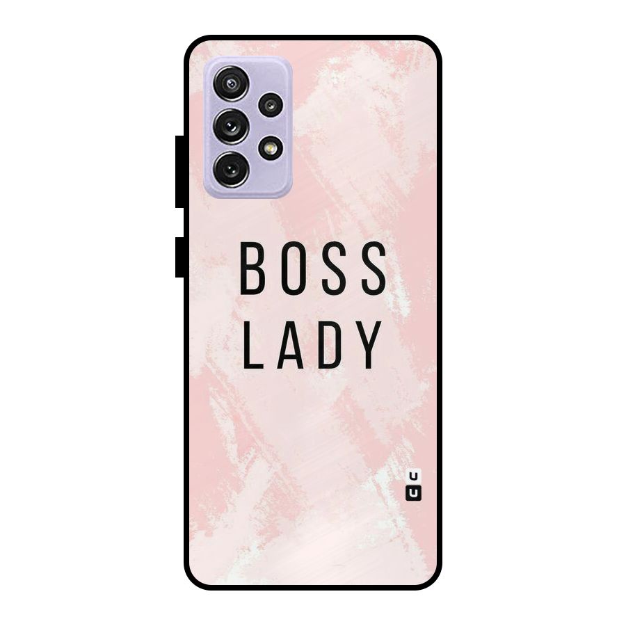 Boss Lady Pink Metal Back Case for Galaxy A72