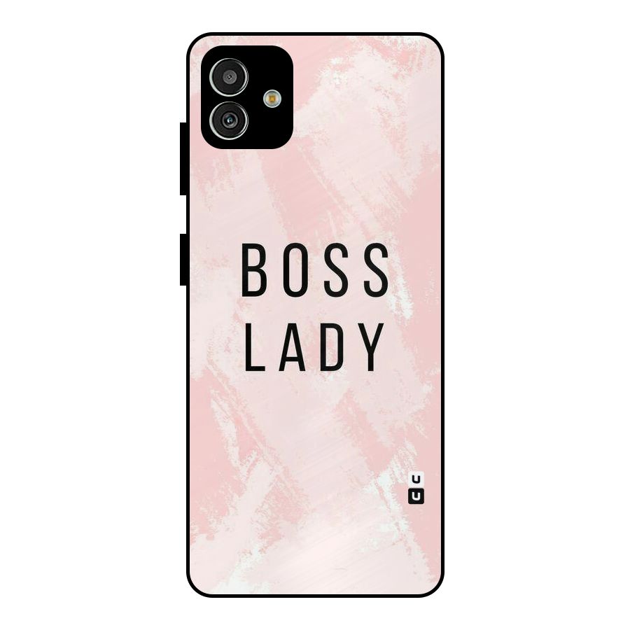 Boss Lady Pink Metal Back Case for Galaxy M13 5G
