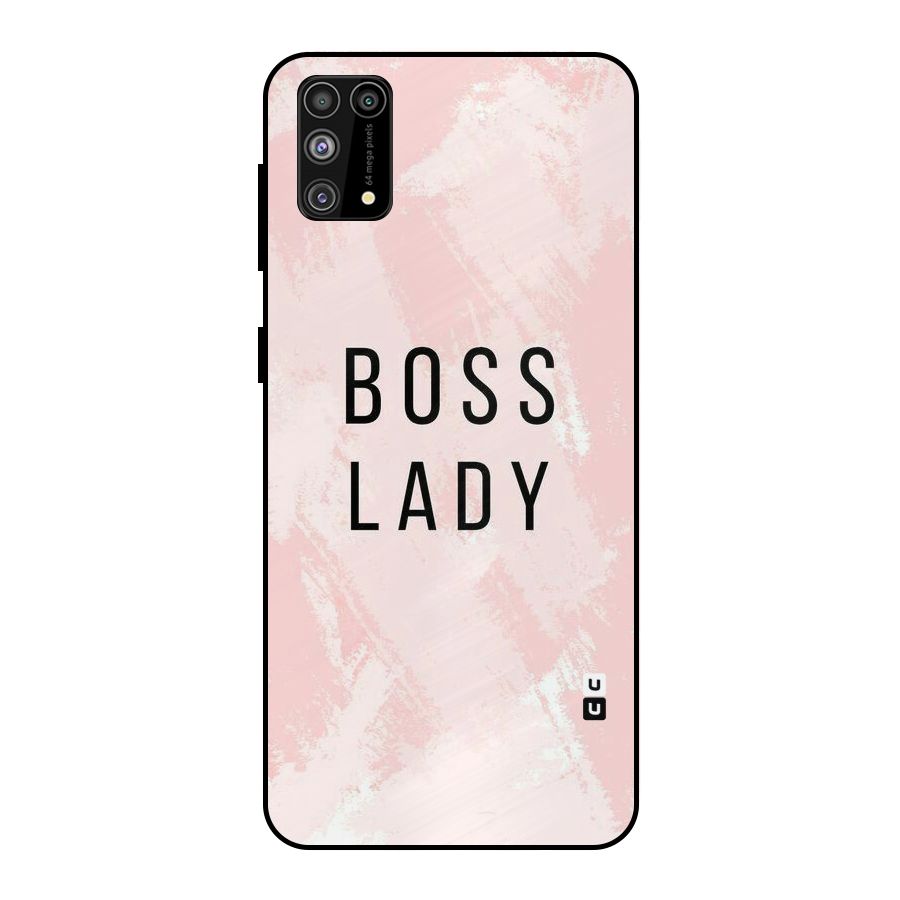 Boss Lady Pink Metal Back Case for Galaxy M31