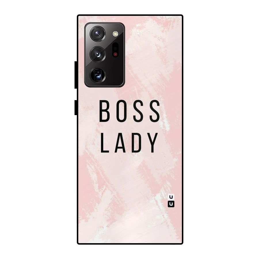 Boss Lady Pink Metal Back Case for Galaxy Note 20 Ultra
