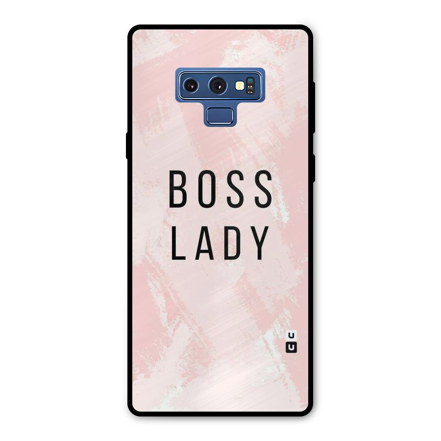 Boss Lady Pink Metal Back Case for Galaxy Note 9