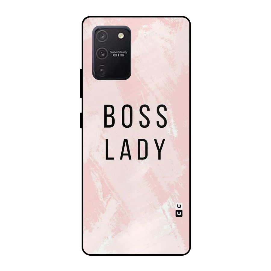 Boss Lady Pink Metal Back Case for Galaxy S10 Lite