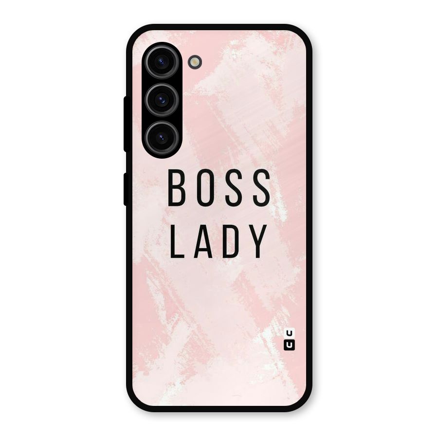 Boss Lady Pink Metal Back Case for Galaxy S23