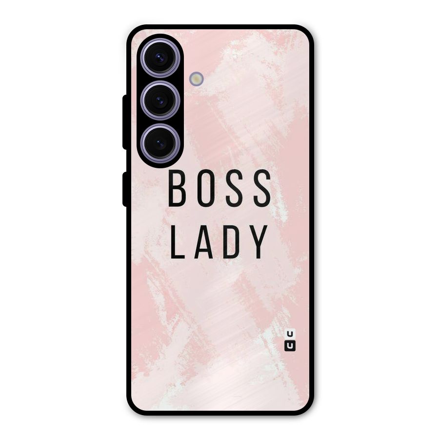 Boss Lady Pink Metal Back Case for Galaxy S24