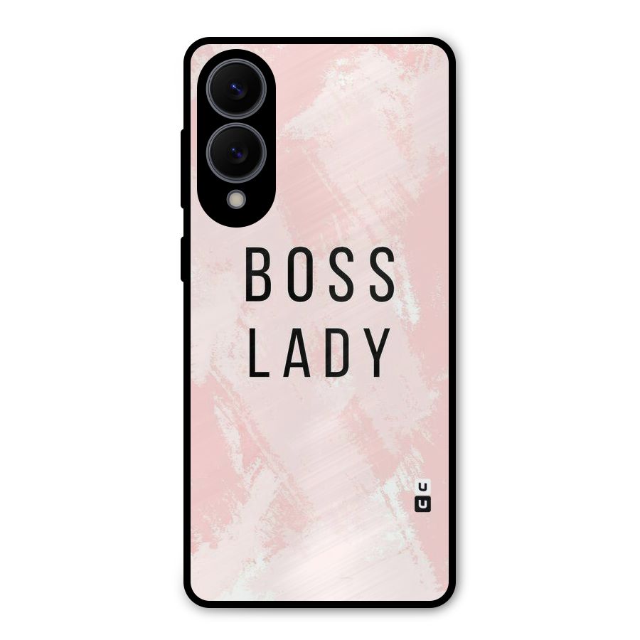 Boss Lady Pink Metal Back Case for Galaxy S25 Edge