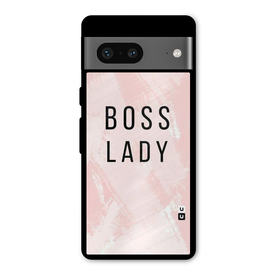 Boss Lady Pink Metal Back Case for Google Pixel 7