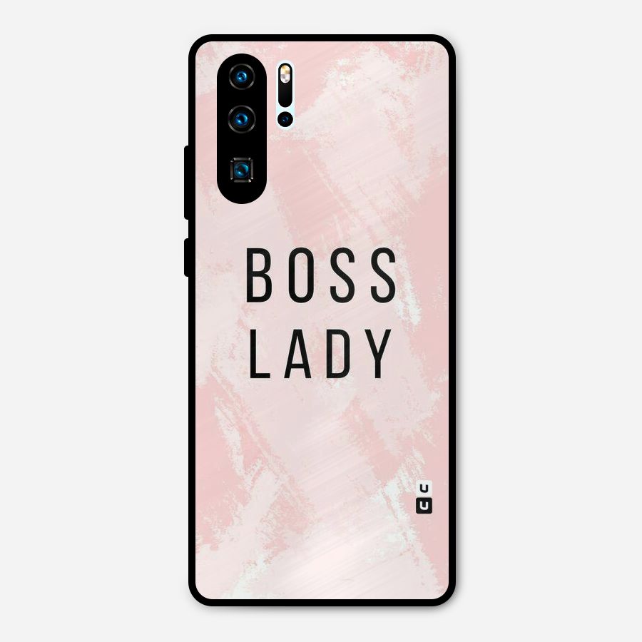 Boss Lady Pink Metal Back Case for Huawei P30 Pro
