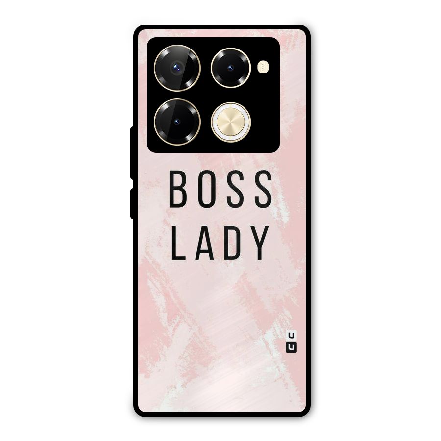 Boss Lady Pink Metal Back Case for Infinix Note 40 Pro